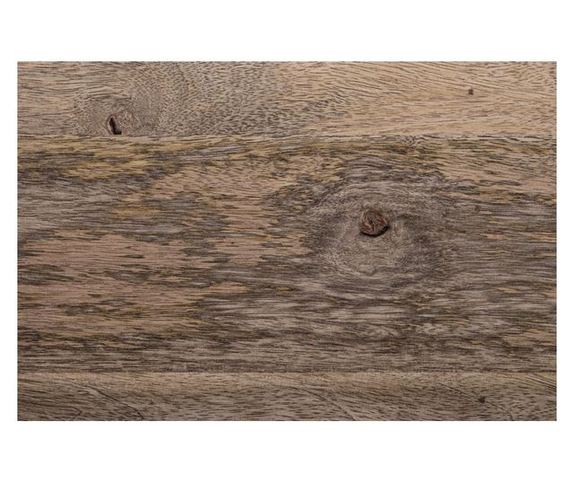 Stolik kawowy Manchester z drewna i stali 118x70x45 cm