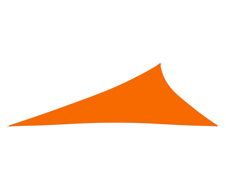 narancssárga háromszögű oxford-szövet napvitorla 4x5x6,4 m