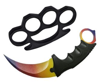 Kutija za samoobranu i Karambit nož 18,5 cm IdeallStore®, korice uključene