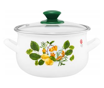Oala emailata cu capac 20cm, 3.8L, EMALIA OLKUSZ Pigwa