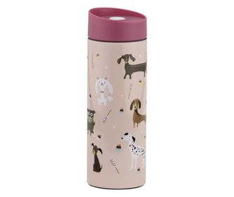Cana termos 350ml, roz, model catei, AMBITION Pets
