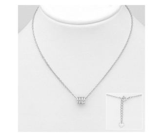 Colier din argint cu lantisor, Diamond Luck
