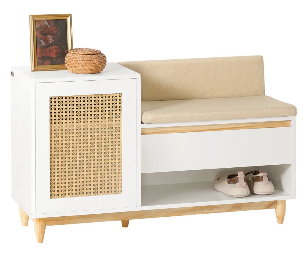 SoBuy ράφια για παπούτσια, ράφι παπουτσιών εισόδου, έπιπλα παπουτσιών FSR128-W