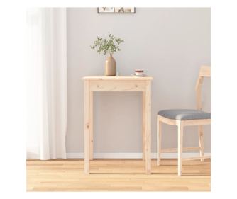 Jedilna miza, 55x55x75 cm, masivno borovo leso