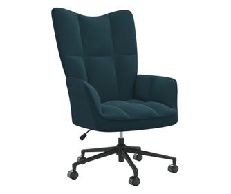 Καρέκλα χαλάρωσης, Μπλε, Βελούδο