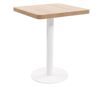 Τραπέζι Μπιστρό, Ανοιχτό Καφέ, 60 x 60 εκ., MDF