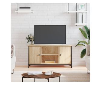 TV komoda, sonoma hrast, 100x40x50 cm, obdelano leso