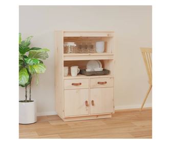 Visoka omara, 67x40x108,5 cm, masivno borovo leso