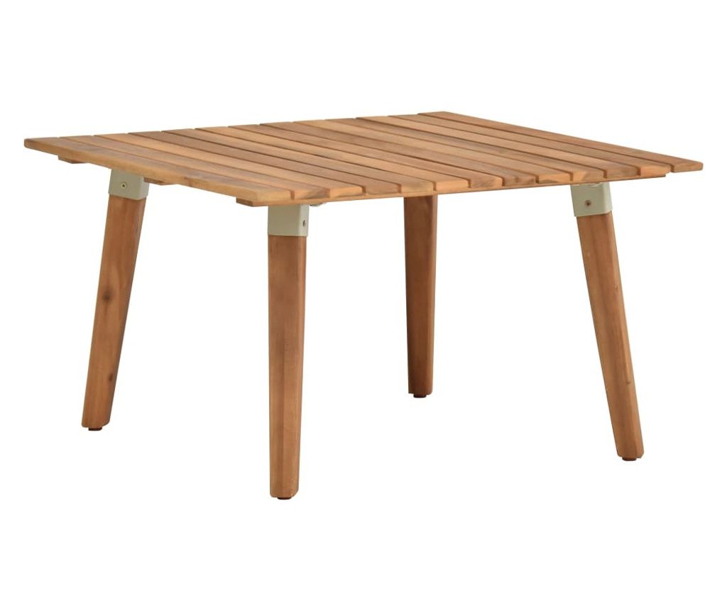 Garden Coffee Table, 60x60x36 cm, Solid Acacia Wood