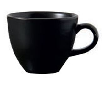 Ceasca cafea 70ml GURAL BLACK MATT, din portelan