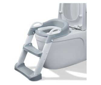 Mercaton® összecsukható szűkítő WC létrával, 2 tapadásmentes lépcsőfok 2 pozícióban állítható, Vízálló ülés, PP Eco Frendly, 49x