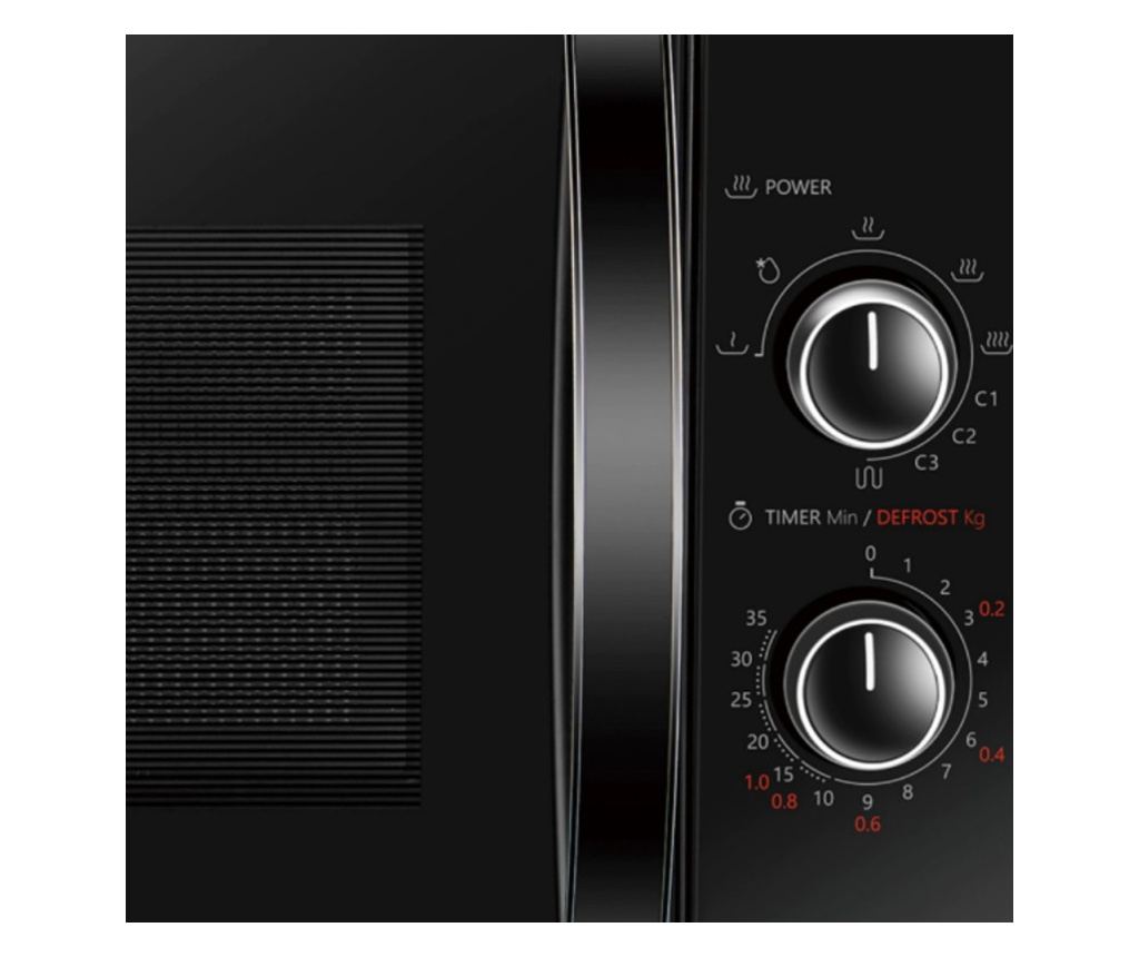 Микровълнова фурна Toshiba MW-MG20PBK, 800W, 20L, 5 степени, Грил, Осветление, Размразяване, Черен - 2