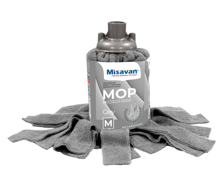 Rezerva  Mop Microfibra Misavan Grey marimea M
