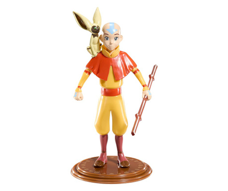 Artikulált figura The Avatar IdeallStore®, Mighty Aang, gyűjtői kiadás, 18 cm, állvánnyal együtt