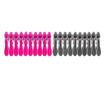 Set carlige de rufe 20 buc cu capete rotunjite, gri-roz, VELKEA thumbnail 2