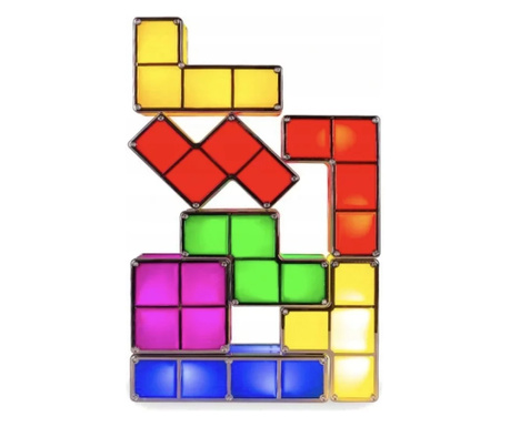 Lampa de veghe model Tetris, modulara, Gonga® Multicolor