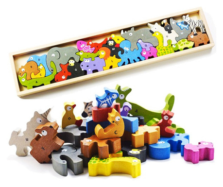 Joc educativ, Parada de animale puzzle de la A la Z, D235-3315726