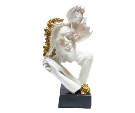 Statueta Decorativa, Indragostiti, Alb, 28 cm, DO22073-A