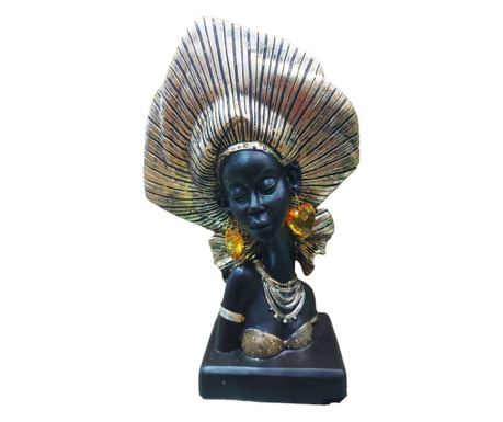 Statueta Decorativa, Africana, Auriu, 26 cm, 222318GE