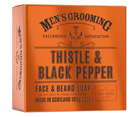 Сапун за лице и брада SCOTTISH FINE SOAPS Трън и Пипер, за мъже, 100 гр