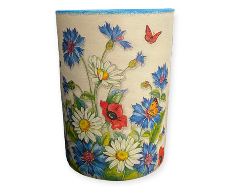 Vaza ceramica tip cilindru, 18 cm
