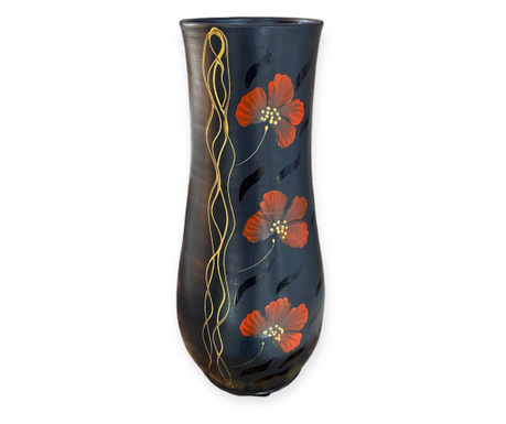 Vaza din ceramica, eleganta, pictata manual, 40cm