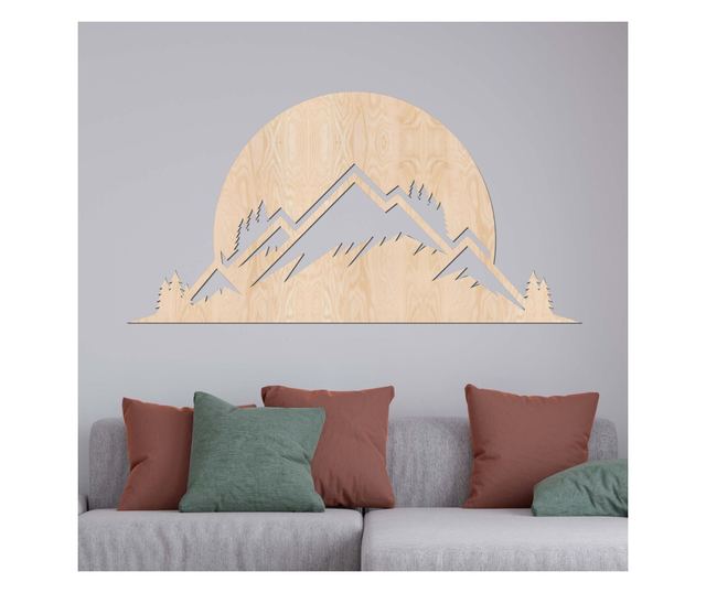 Zidni ukras, Lovie Mountain Sunset, 90x45cm, Natural