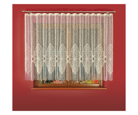 Készre varrt függöny Rozeta E221 300x160 cm, krém, bézs, csipke