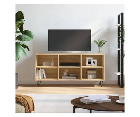TV komoda, hrast sonoma, 103,5x30x50 cm, kompozitno drvo