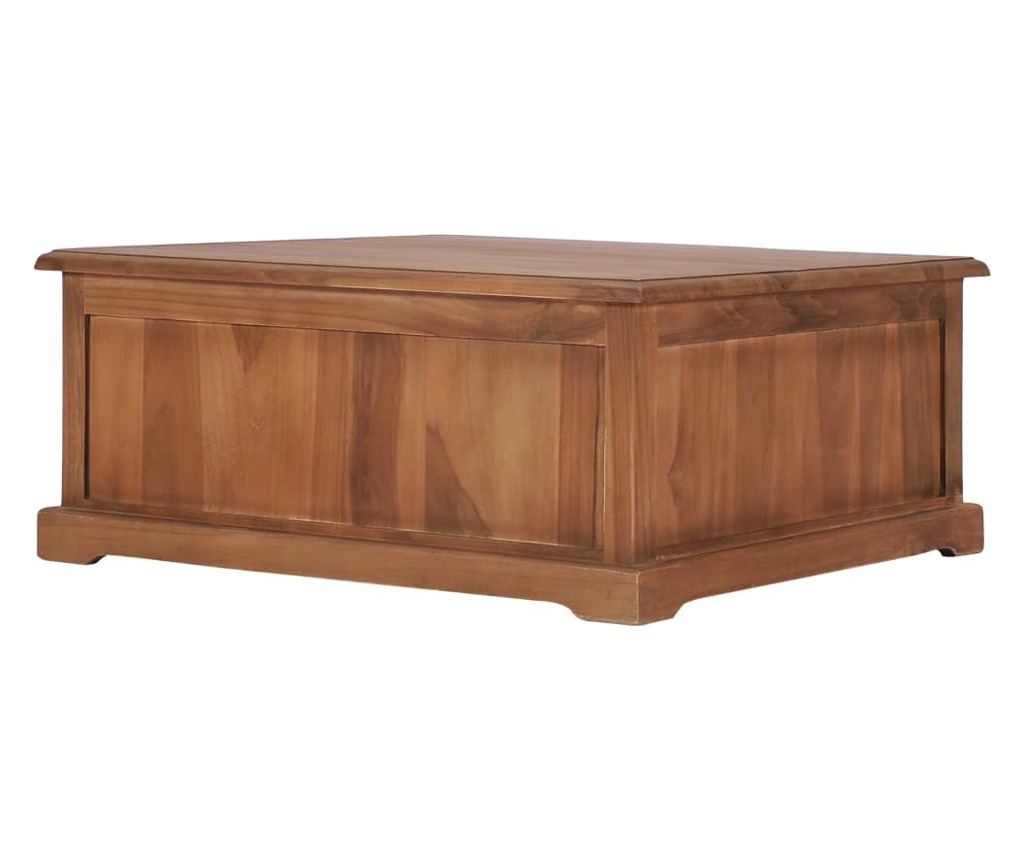 Масичка за кафе, 68 x 68 x 30 см, масивно тиково дърво - 5