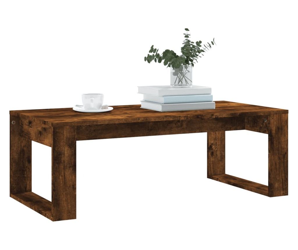 Stolić za kavu, dimljeni hrast, 102x50x35 cm, obrađeno drvo - 3