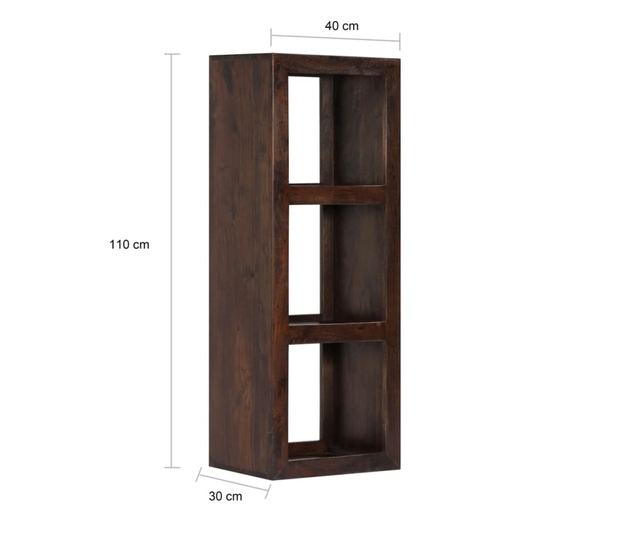 Dulap consolă, 40 x 30 x 110 cm, lemn masiv de acacia