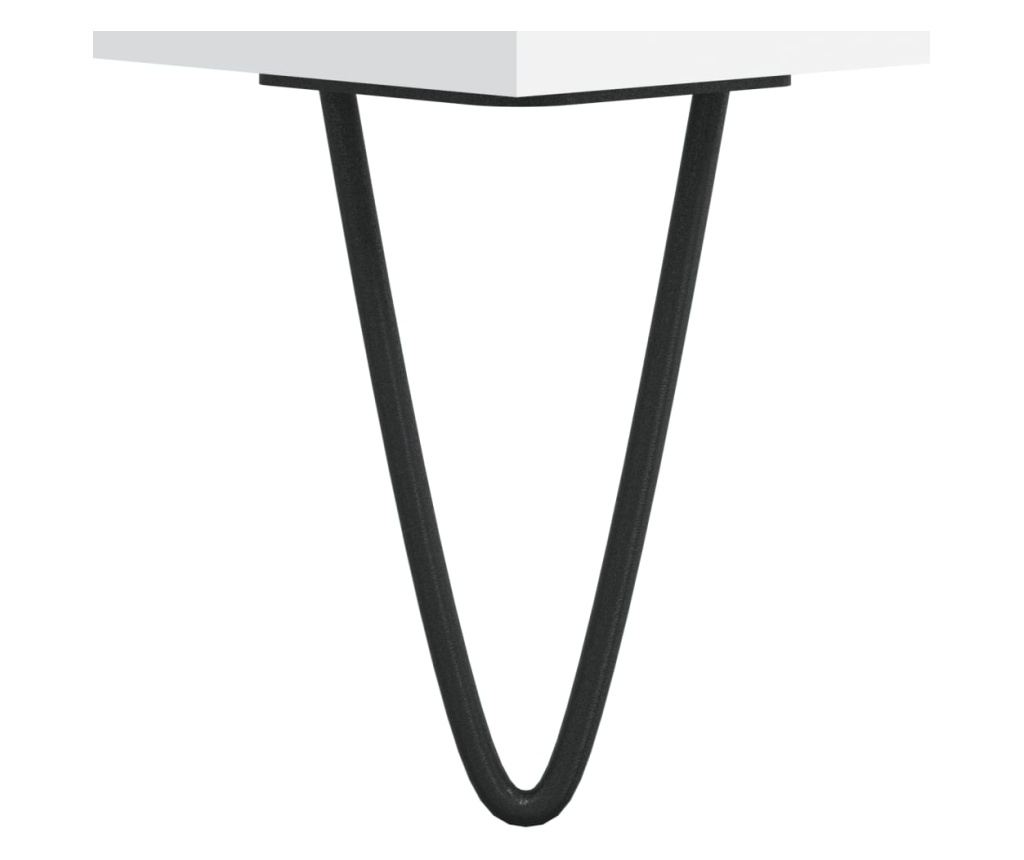 Konzola, bijela, 69,5x34x90 cm, kompozitno drvo - 11