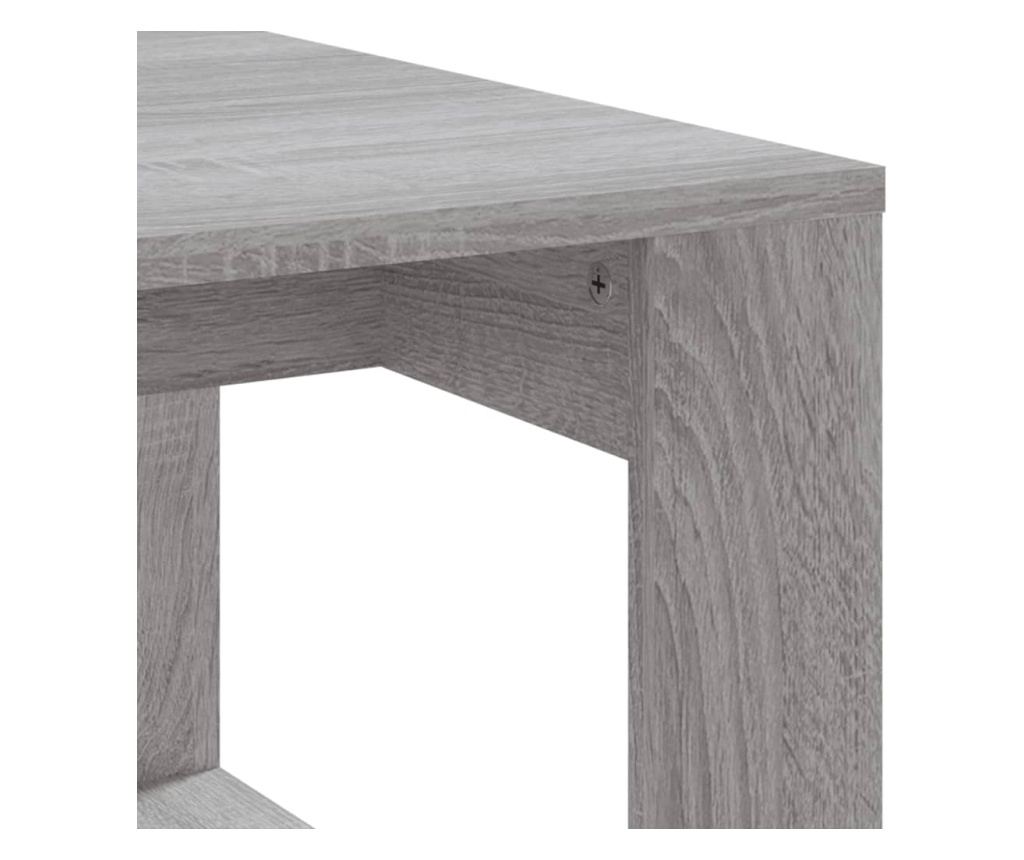 Stolić za kavu, siva sonoma, 102x50x35 cm, obrađeno drvo - 7