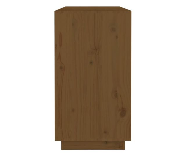 Stojalo, medeno rjavo, 100x40x75 cm, masivno borovo les.