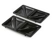 Aparat de sandwich 3 in 1 Domo DO1105C cu placi interschimbabile, pentru pregatire sandwich, grill sau waffe, 750 W