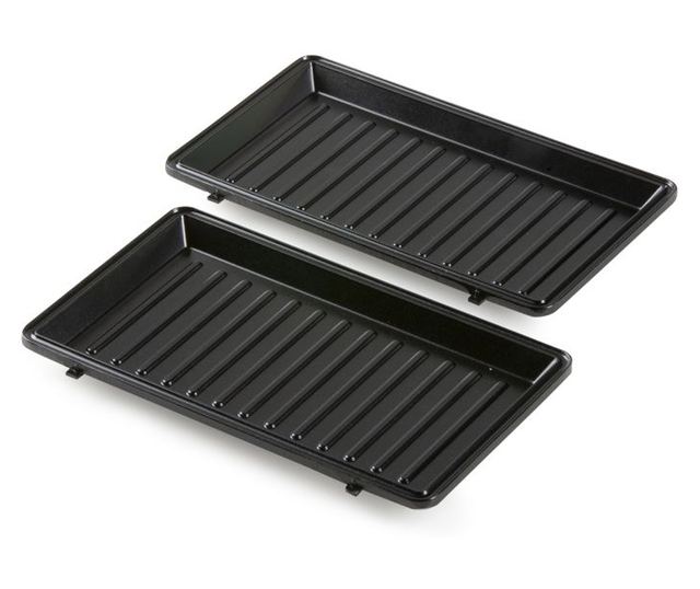 Aparat de sandwich 3 in 1 Domo DO1105C cu placi interschimbabile, pentru pregatire sandwich, grill sau waffe, 750 W