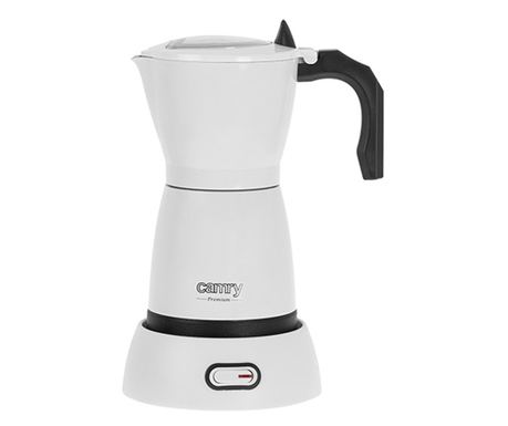 Cafetiera, Camry CR4415W, 480 W, 300 Ml, Electric, Baza Pivotantă 360°, Alb