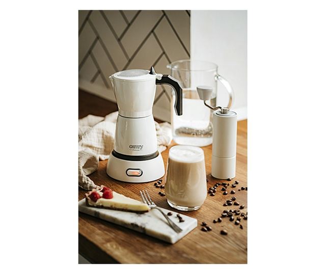 Cafetiera electrica pentru moka Camry CR 4415W, Capacitate 300 ml