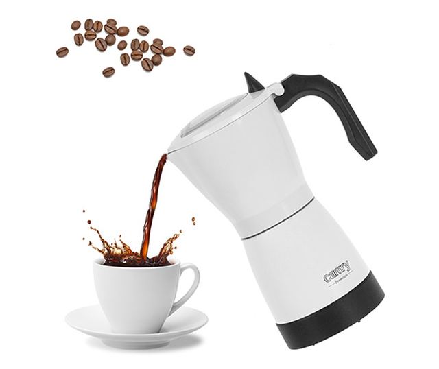Cafetiera electrica pentru moka Camry CR 4415W, Capacitate 300 ml