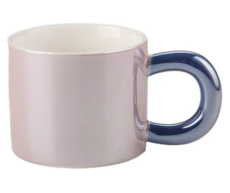 Cana ceramica Pufo Glossy pentru ceai, cafea, 250 ml, mov
