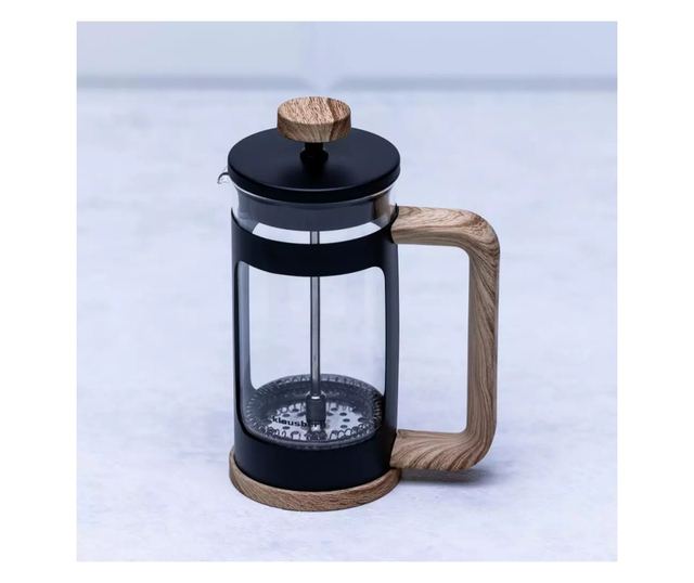 Френска преса за кафе Klausberg KB 7679, 350 ml, Стъкло, Черен/Кафяв