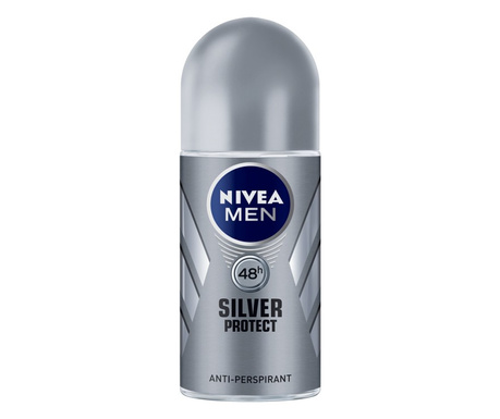 Deodorant roll-on Nivea Men Silver Protect, 50 ml