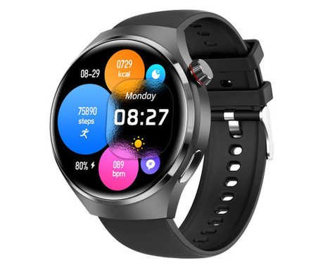Smartwatch WRX GT4 PRO, Display 1.6"" AMOLED HD, Bluetooth 5.0, Incarcare Wifi, Rezistent la apa IP68, Apel HD, NFC Pay, Music P