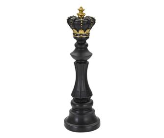 Decorațiune negru și auriu rege cm ø 13x40,5