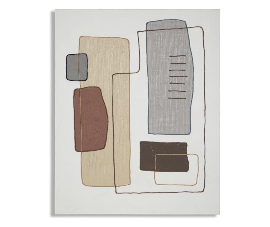 Fali dekoráció, bézs színű, 80 cm