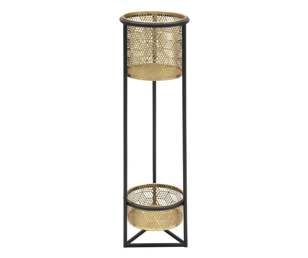 Stranska mizica Doppia črna 23 cm