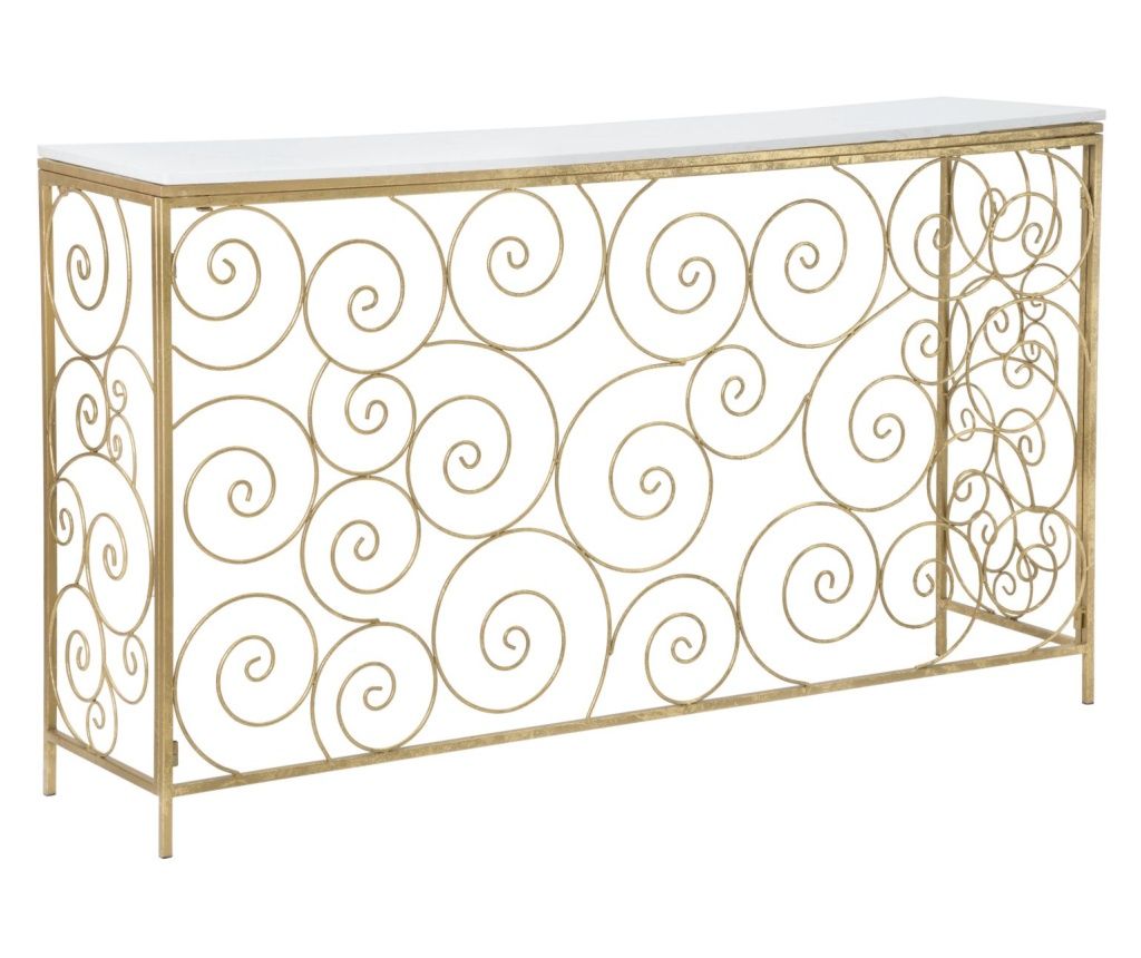 Konzolový stolek Spiral Gold 140 cm