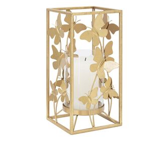 DRŽAČ ZA SVIJEĆU GLAM LEPTIR CM 14X14X29