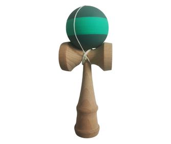 Kendama profesionala, Bila din lemn cu strat de silicon, Verde inchis, 27KD